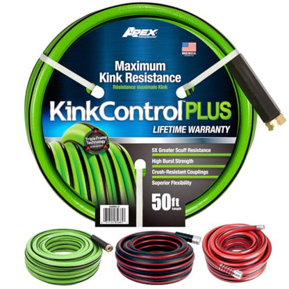 Kink Control Plus 8567-50 Garden Hose, 5/8 in. x 50 ft - size: 5/8" x 50 ft, style: Plus