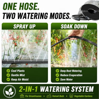Sprinkler Hose with Holes 25 ft for Garden Watering - size: 25 ft