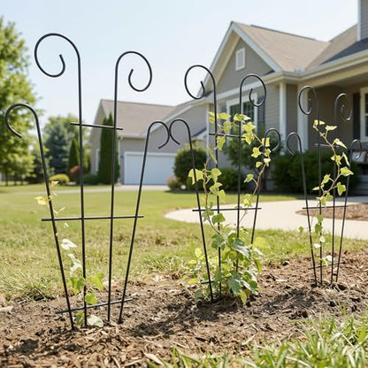 4 Pack 43'' Large Metal Plant Trellis for Climbing Plants - size: 43 inch