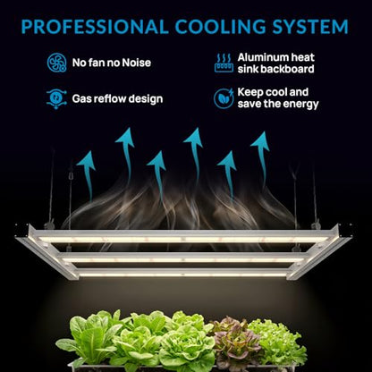 360W LED Grow Lights for Indoor Plants,Full Spectrum,2x4ft Coverage - size: 42.7 inch(360W)