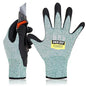 DEX FIT Level 5 Cut Resistant Gloves Cru553, 3D-Comfort Fit, Firm Grip, Thin & Lightweight, Touch-Screen Compatible, Durable, Breathable & Cool, Machine Washable; Green L (9) 1 Pair - color: Green, size: Large
