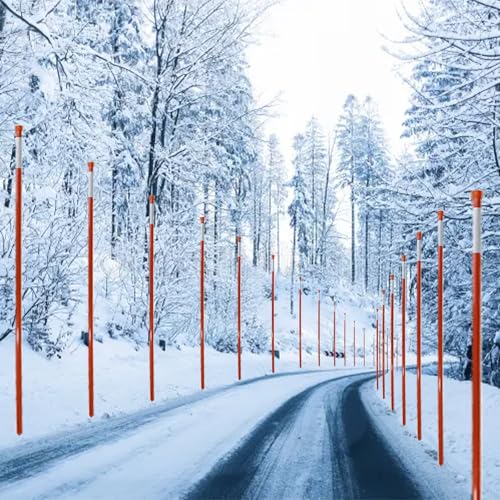 Autoparts 50Pack 48In Driveway Markers, 1/4-Inch Diameter Snow Stakes - size: 48" x 1/4"-50pcs