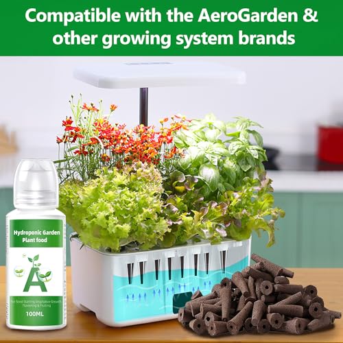 50 Pack Grow Sponges Replacement, Hydroponic Seed Starter Pods Compatible with AeroGarden, iDOO and Most Hydroponics Growing System, Root Growth Sponges for Indoor Garden