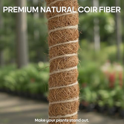 Moss Pole, Bendable Coco Coir Plant Support for Climbing Plants