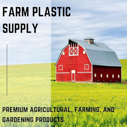 Farm Plastic Supply - Clear Greenhouse Plastic Sheeting - 6 mil - 4 Year UV Resistant Polyethylene Greenhouse Film, Replacement Cover, Hoop House Green House Cover for Gardening, Farming (12' x 25') - size: 12' x 25'