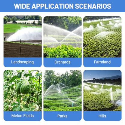 G3/4 Zinc Alloy Oscillating Impact Sprinkler for Lawn & Garden