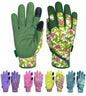 Cute Pattern Gardening Gloves,Thornproof Garden Glove,Gardener Gift - color: 1 Pair Per Pack-green, size: Medium