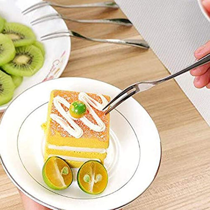 WARMBUY Small Stainless Steel Forks for Appetizer Dessert Party, Set of 12