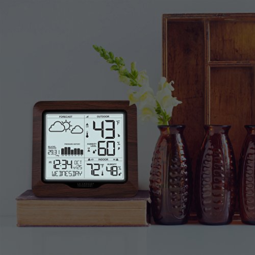 Wireless Digital Backlight Forecast Station with Pressure, 308-1417BL