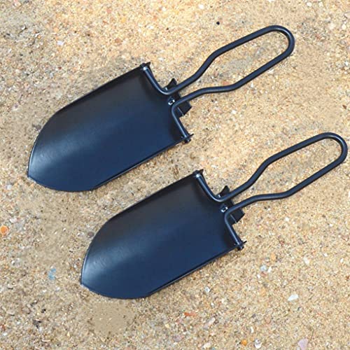Toasis Garden Trowel Mini Outdoor Foldable Hand Shovel (Black-2pcs) - color: Black-2pcs