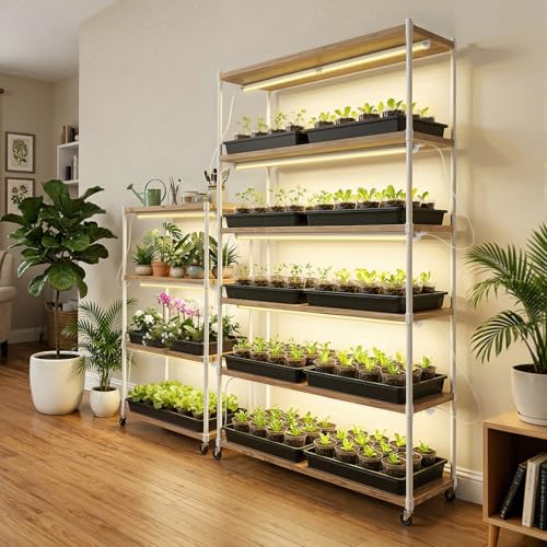 Barrina 3FT T8 Grow Light, 30W Full Spectrum Plant Light, Yellow, 6 Packs - color: Yellow, size: 3FT-6 Packs