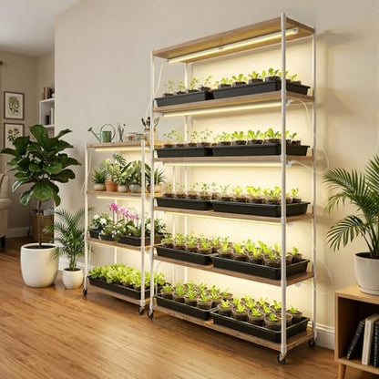 Barrina 3FT T8 Grow Light, 30W Full Spectrum Plant Light, Yellow, 6 Packs - color: Yellow, size: 3FT-6 Packs