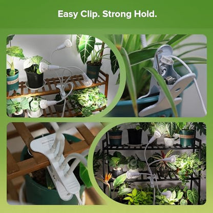 Clip on Grow Light, 40W LED Full Spectrum Bulb, 600W Equivalent - size: 4 Head