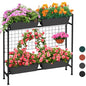 Raised Garden Beds with Legs Vertical Herb Garden Planter Indoor Outdoor - color: Gray
