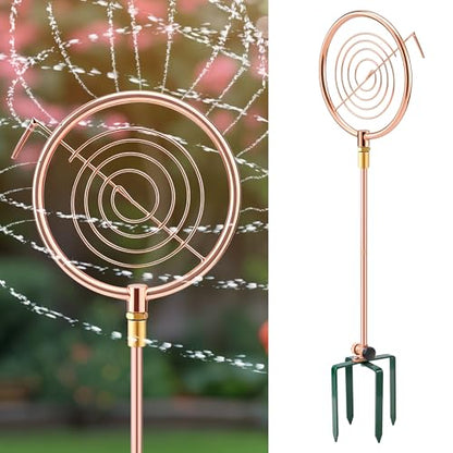 34" Ornamental Sprinkler, 360° Rotating, Circle Ring - style: Circle Ring