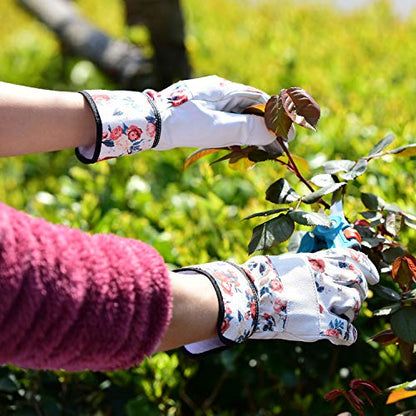 Vgo... Gardening Gloves for Women, Goatskin leather,Puncture Resistant Palm and Fingertips,Touchscreen(GA3561) - size: Small(Pack of 1)