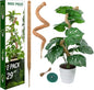 LveSunny 2 Pack Moss Pole for Monstera, Bendable 29" Coco Coir Plant Support with Rustproof Aluminum Core, Plant Support Stakes for Climbing Indoor Plants, Pothos, Philodendron