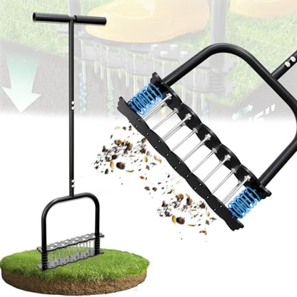 Lawn Aerator Tool with 14 Spikes, Manual Yard Soil Aerating Tool