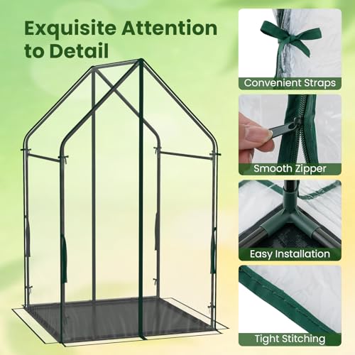 GIANTEX Mini Greenhouse, Outdoor Portable Green House, 36"x36"x60" - size: 36"x36"x60"