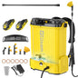 Battery Powered Backpack Sprayer with Auto Mixer,2 Batterie,120PSI Sprayer - color: yellow-4.3 gal