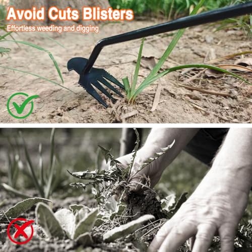 Portable Garden Weed Remover Tool, Handheld Gardening Weeder