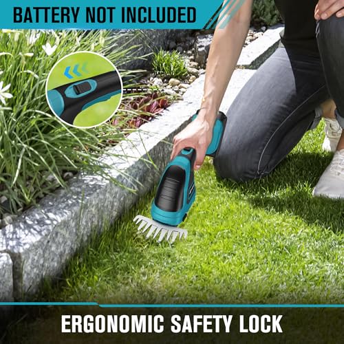 HEINPRO Cordless Hedge Trimmer Compatible with Makita 18V Battery - color: Yellow