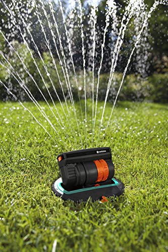 Gardena OS 140 pop-up Rectangular Sprinkler: Sprinkler System for Square and Rectangular Areas up to 140 m² in Size, Fitted Flush to The Ground (8223-20)