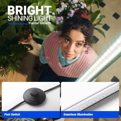 Barrina T10 Pro Vertical Grow Light, 42W, 5000K Full Spectrum, 4FT to 5.6FT - color: 5000K, size: 4-5.6 ft Adjustable