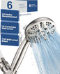 HOPOPRO High Pressure Handheld Shower Head Set with 6 Modes, Brushed Nickle - color: Brushed Nickel, style: 6 Modes