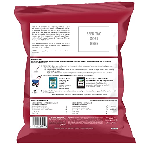 Jonathan Green Black Beauty Delmarva Grass Seed - 7 lb - size: 7 lb