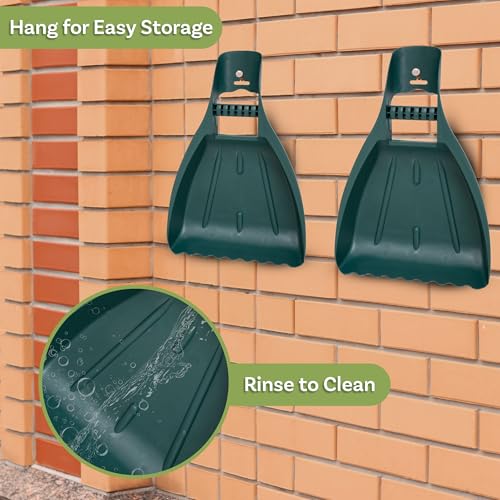 Pure Garden Leaf Scoops Hand Rakes, Green