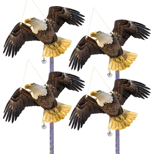 4PCS Flat Fake Hawk to Keep Pigeon Away from Balcony - color: Black Hawk（2） 4pcs