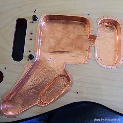Copper Shielding Guitar Tape - Foil Tape EMI Blocking, Crafts, Electrical Repairs, Conductive Adhesive Copper Shielding Tape for Guitars Grounding