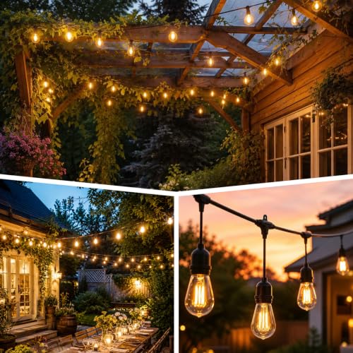 String Light Hanging Kit with 200FT Black Vinyl Coated Wire Rope - size: 200FT