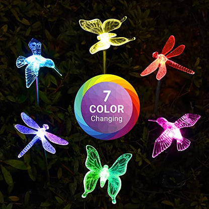 SOLPEX Solar Garden Lights Decor Butterfly Path Lights Outdoor Decorations