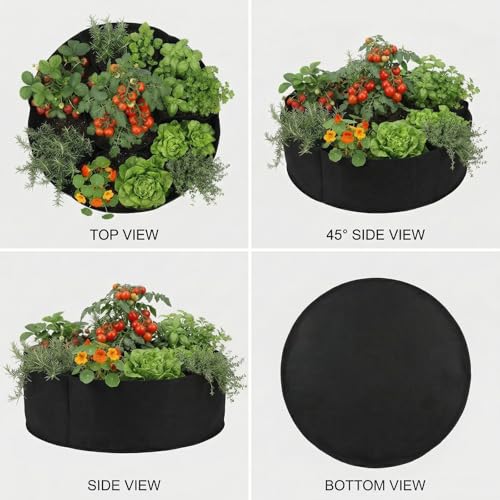 90 Gallon 7-Section Fabric Raised Garden Bed