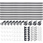 Barrina T5 Plant Lights, 3FT 128W (8 X 16W), 5000K, 8 Packs, Black Cover - color: White, size: 3FT-Black Cover