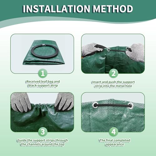for 2 Pack-132 Gallon Reusable Yard Waste Bags Lawn and Leaf Bags - size: 1 Count (Pack of 2)
