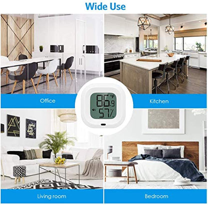 Bluetooth Thermometer Hygrometer, Smart Humidity Temperature Sensor - color: White