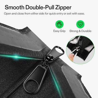 VIVOSUN Self Adhesive Zipper Door, 3In. x 7Ft. Peel & Stick, 2-Pack - size: Two Pack