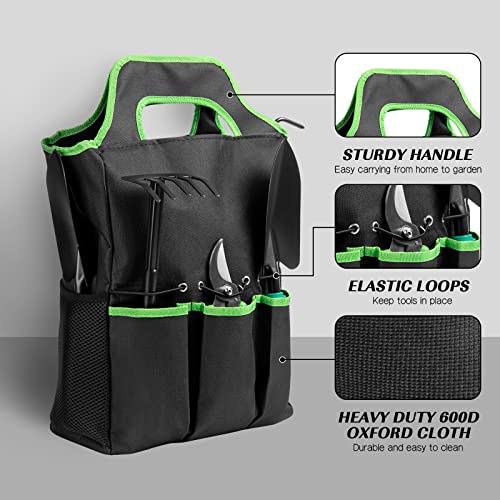 9 PCS Garden Tool Set Gardening Tool Kit Gardening Hand Tools & Storage Bag