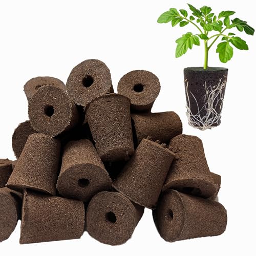 50 Pack Grow Sponges for Hydroponics - Replacement Pods