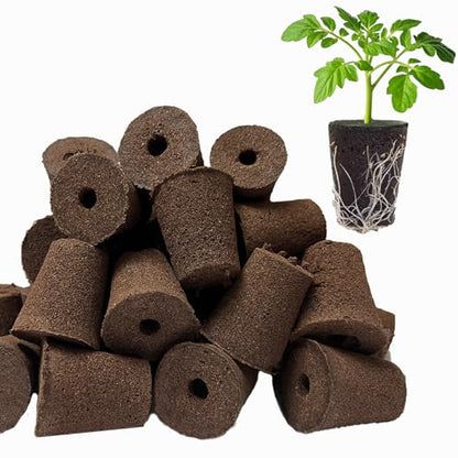 50 Pack Grow Sponges for Hydroponics - Replacement Pods