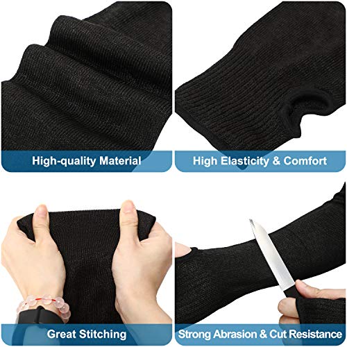 Geyoga 2 Pairs Arm Protection Sleeves Cut Resistant - size: Large