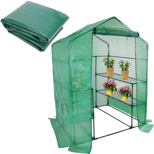 Walk in Greenhouse Replacement Cover for Plant-56"x56"x76" Clear PE