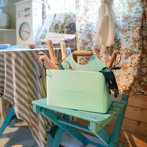 Garden Tool Organizer, Metal Garden Caddy with 4 Compartments
