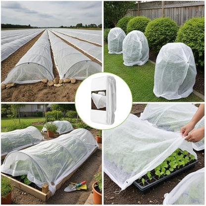 Boao 7 Pcs Plant Covers Freeze Protection, Row Cover & Tree Covers Winter