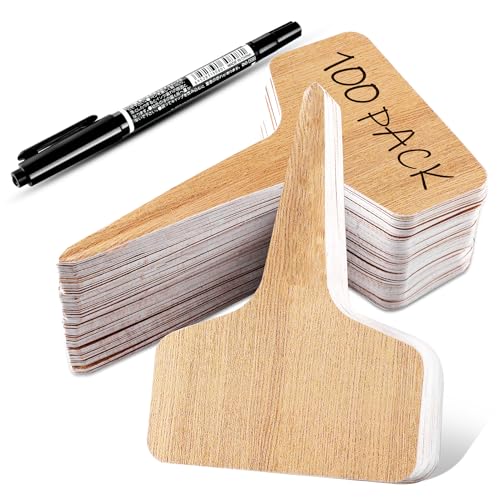 Zkptops 100Pcs Plant Labels Plastic Plant Tags Garden Plants Markers Waterproof Seed Markers Sticks Outdoor Garden Labels Stakes Sign Greenhouse Plants Name Tags for Seedling Vegetables Herbs Flowers - color: Mk Plastic 100pcs