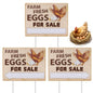 Eggs for Sale Sign Double Sided Farm Fresh Eggs Sign