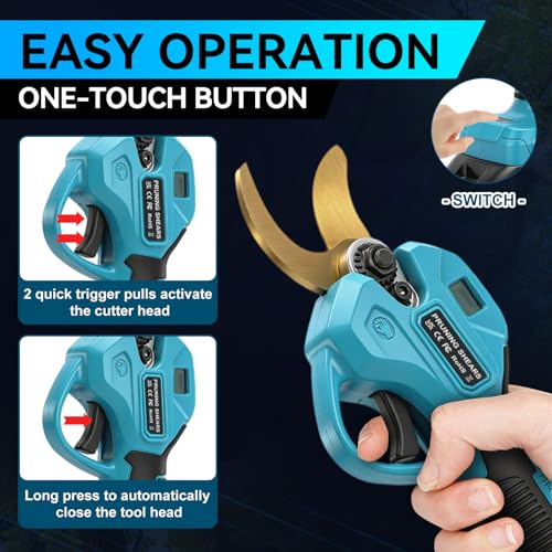 4-in-1 6" Pole Saw & Pruner Kit 8.5FT Extension 2x 21V Battery